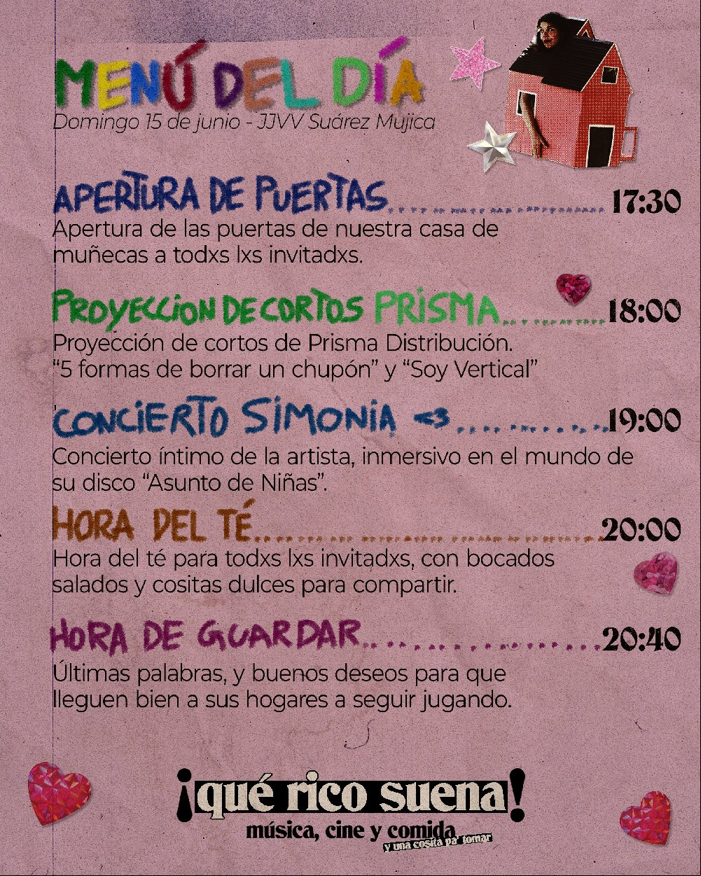 Flyer Nota ¡Qué Rico Suena! se sumerge en el universo de Simonia: casa de muñecas con lo dulce y complejo de la niñez.